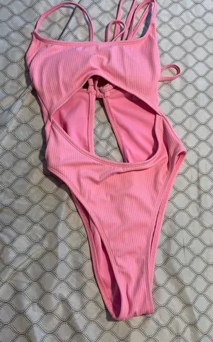 Pink One-Piece No Boundaries Hot Swimsuit thumbnail 1