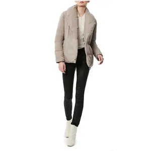 Bernardo Softy Glam Ecoplume Shawl Collar Puffer Jacket Belted Eco Friendly XS thumbnail 12