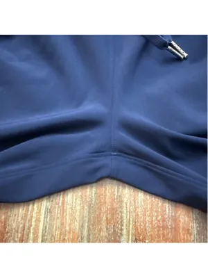 Lululemon Stretch Mid-Rise Cropped Pant 23" True Navy Blue Drawstring Trousers 4 thumbnail 7