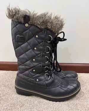 Sorel Tofino II Waterproof Insulated Lace Faux Fur Winter Boots Women Size 8.5 thumbnail 1