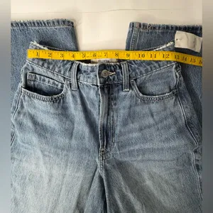 Hollister Womens Ultra High-Rise Baggy Jeans Size 2S /w26 Short‎ Blue Y2K NEW thumbnail 3