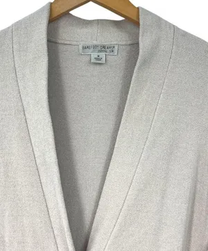 Barefoot Dreams | M | Long Duster Cardigan Lounge Robe Ecru Style 496 Women's thumbnail 2