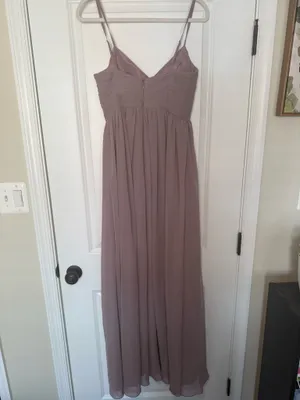 Azazie Bridesmaid Dress Chiffon Dusk thumbnail 2