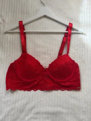 Rachel Rachel Roy Red Lace Longline Underwire Bra 38C thumbnail 2
