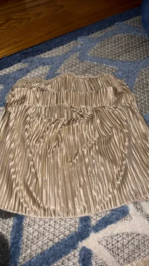 SHEIN solid backless tube top and wide leg pants  thumbnail 2