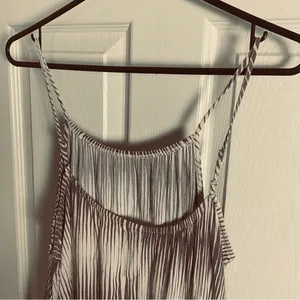 A New Day Brown & Cream Striped Maxi Dress | Boho Ikat Print Sleeveless L/XL thumbnail 5