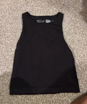 Primark Black crop tank top thumbnail 1