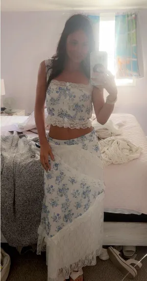 Altar'd State Set Two-Piece Skirt Floral thumbnail 1