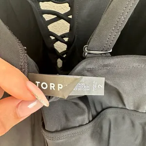 Torrid Black Slim Fix Wireless Lattice Front One Piece Swimsuit Size 2 / 2X / 18 thumbnail 9