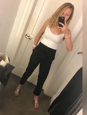 Abercrombie & Fitch Tie Waist Tapered Pants thumbnail 8