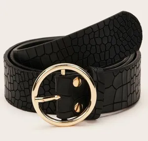 SheIn Crocodile Pattern O-Ring Buckle Belt thumbnail 1