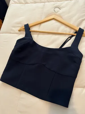A&F Stretch Cotton Squareneck Top thumbnail 4