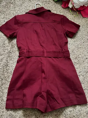 day + moon NWT belted maroon romper thumbnail 2