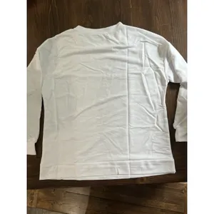 Women's XL‎ Lightweight Long Sleeve Sweatshirt Crewneck Ghost Halloween White thumbnail 6