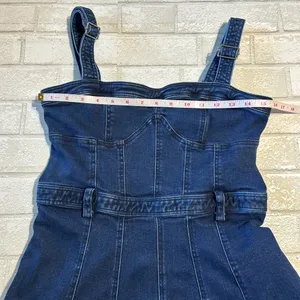 Free People Denim Dress Coastal Cowgirl Size Large thumbnail 7