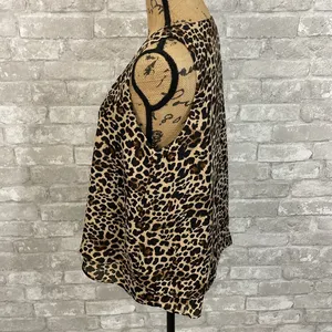 Zara Leopard Print Blouse Tank Top thumbnail 3