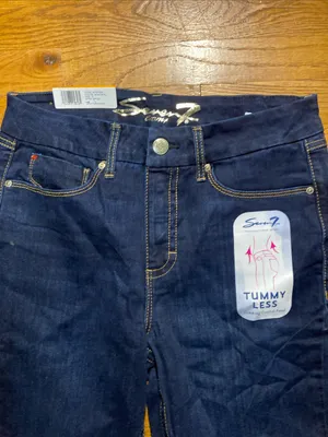 Seven7 Dark Wash tummyless Jeans - women’s size 12 nwt thumbnail 2