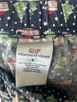 Vineyard Vines Christmas Trees & Santa Whales Pajama Pants thumbnail 6
