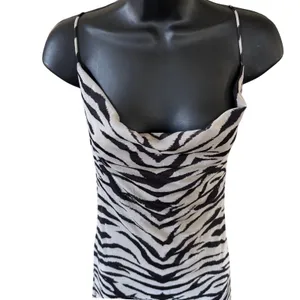 NWT‎ Zara Zebra Print Midi Dress Sz S Cowl Neck thumbnail 2