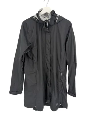REI Co-op Women's Rain Jacket XL Black Hooded Waterproof Shell thumbnail 1