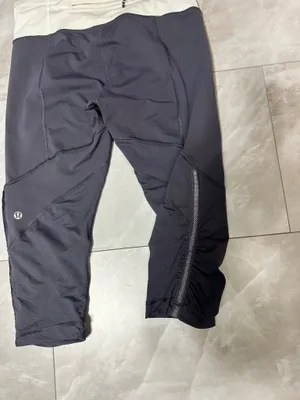 Lululemon Womens Crop Leggings Size 8 Grey Free Runner thumbnail 11