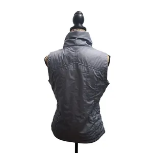 Columbia Women's Puffer Vest Full Zip Up Sleeveless Jacket Medium Gray‎ thumbnail 4