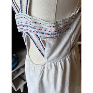 American Eagle Outfitters White Embroidered Mini Dress small thumbnail 2