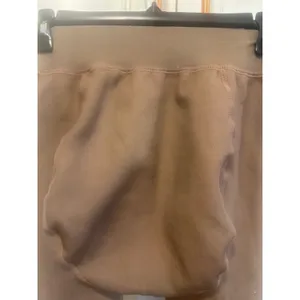 Womens Fleece Lined Tights Warm Winter Leggings Brown thumbnail 5