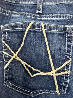 Ariat Real Denim Women’s Missouri Real Sienna Dark Wash Bootcut Jeans Size 33L thumbnail 9