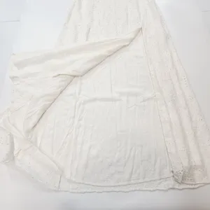 LPA Gabriella Eyelet Maxi Dress in Coconut Milk Medium thumbnail 3