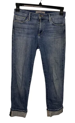 Joe's Jeans Cuffed Straight Leg Women's Size 28 Blue Denim thumbnail 1