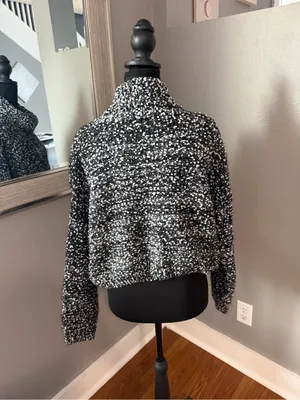 Elan Cowl Neck Marled Knit Slouchy Relaxed Fit Sweater Small. thumbnail 4
