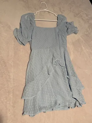 Francesca's Light Blue Mini Dress thumbnail 3