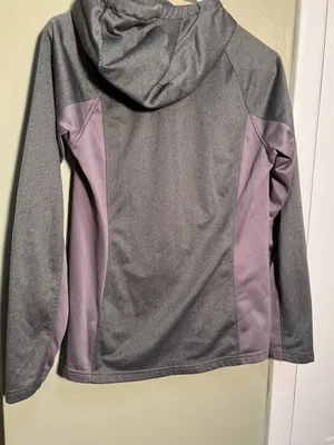 The North Face Women's Size Medium Full Zip Jacket Hoodie Dark Gray Funnel Neck thumbnail 9