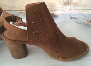 Open Toe Heels, Size 10 Brown thumbnail 3