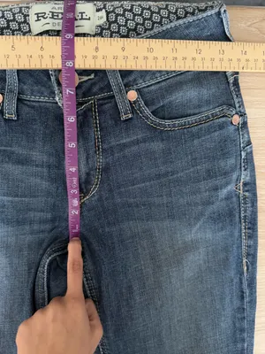 Ariat 26 Real Perfect Rise Bootcut Jeans Stryker Western Rodeo Festival Mid Rise thumbnail 6