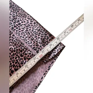Victoria’s Secret PINK Satin Leopard Midi Slip Skirt Pink Black Bias Cut XL NWT thumbnail 12