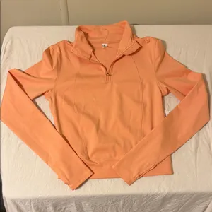 NEW WOMENS Yogalicious Peach Long Sleeve Sweatshirt S thumbnail 3