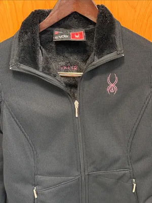 🕷️🕷️BOGOHO🕷️🕷️🕷️Spyder Black Jacket with Pink Logo-small thumbnail 2