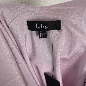 Lulus Siya Lilac Abstract Print Cowl Sash Mini Dress Size Medium NWT thumbnail 3