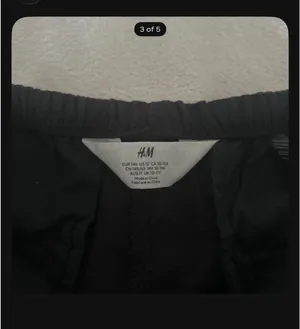 H&M Black Linen Pants thumbnail 3