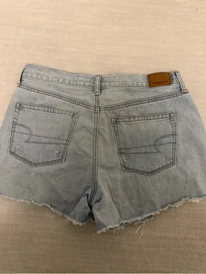 American Eagle Crochet Detail Mom Shorts thumbnail 2