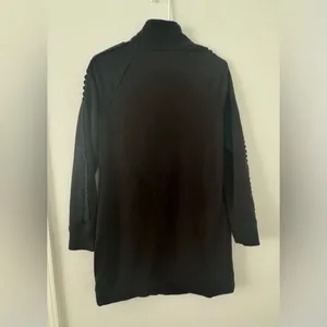 Lilly Pulitzer Skipper Popover Dress Lace Long Sleeves Onyx Size Medium Half Zip thumbnail 2
