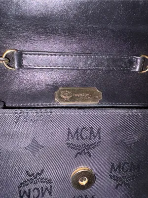 Mcm sure and leather black crossbody thumbnail 10
