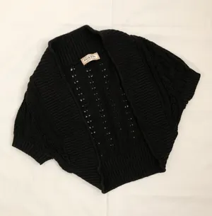 Cropped Cardigan Black thumbnail 1