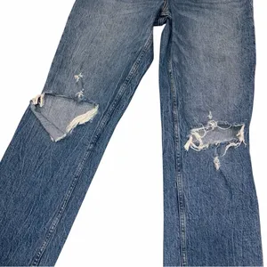 Abercrombie & Fitch The 90’s Straight Leg Ultra High Rise Distressed Jeans 28/6 thumbnail 8