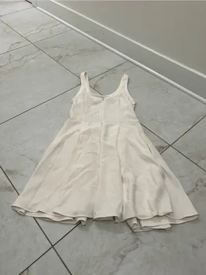 RACHEL Rachel Roy White Lace Up Side Dress Size Medium thumbnail 5