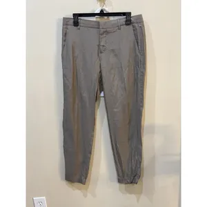 Vince Cupro-Cotton Blend Tapered Trouser Joggers Mushroom Tan Size 8 thumbnail 2