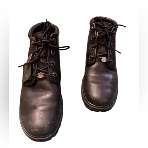 Timberland Nellie Waterproof Black Leather Ankle Boots Women's Size 8 in GUC thumbnail 4