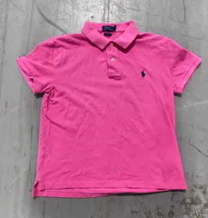 Polo Ralph Lauren Womens Pink Classic Fit Short Sleeve Pique Polo Shirt Medium thumbnail 1